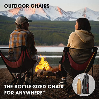 CLIQ Portable Chair - Lightweight Folding Chair for Camping - Supports 300 Lbs - Perfect for Outdoor Adventures - Moss Chair