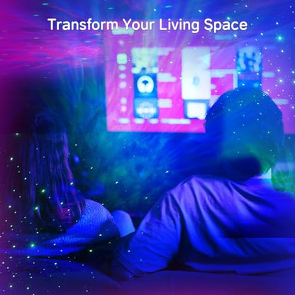 Skateboard Star Projector Night Light, Galaxy Projector with Remote Starry Nebula Ceiling LED Lamp, Gifts for Kids, Christmas/Room Decor/Birthdays/Tiktok Live