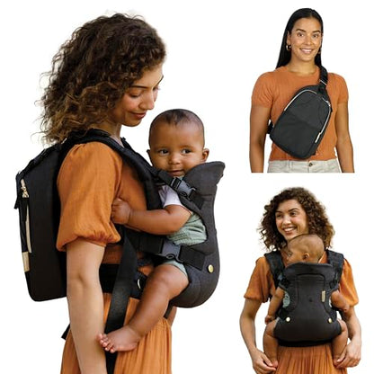 Infantino Flip Advanced 4-in-1 Carrier - Ergonomic, Convertible, face-in and face-Out Front and Back Carry for Newborns and Older Babies 8-32 lbs, Rainbow