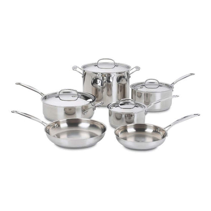 Cuisinart 17-Piece Cookware Set, Chef's Classic Steel Collection 77-17N