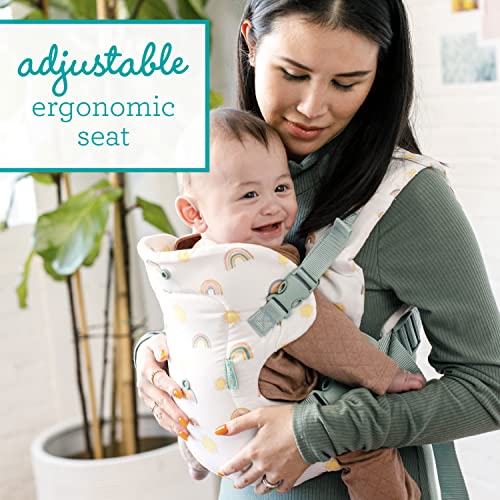 Infantino Flip Advanced 4-in-1 Carrier - Ergonomic, Convertible, face-in and face-Out Front and Back Carry for Newborns and Older Babies 8-32 lbs, Rainbow