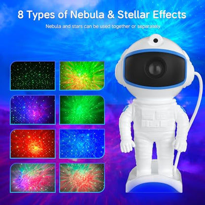 Skateboard Star Projector Night Light, Galaxy Projector with Remote Starry Nebula Ceiling LED Lamp, Gifts for Kids, Christmas/Room Decor/Birthdays/Tiktok Live