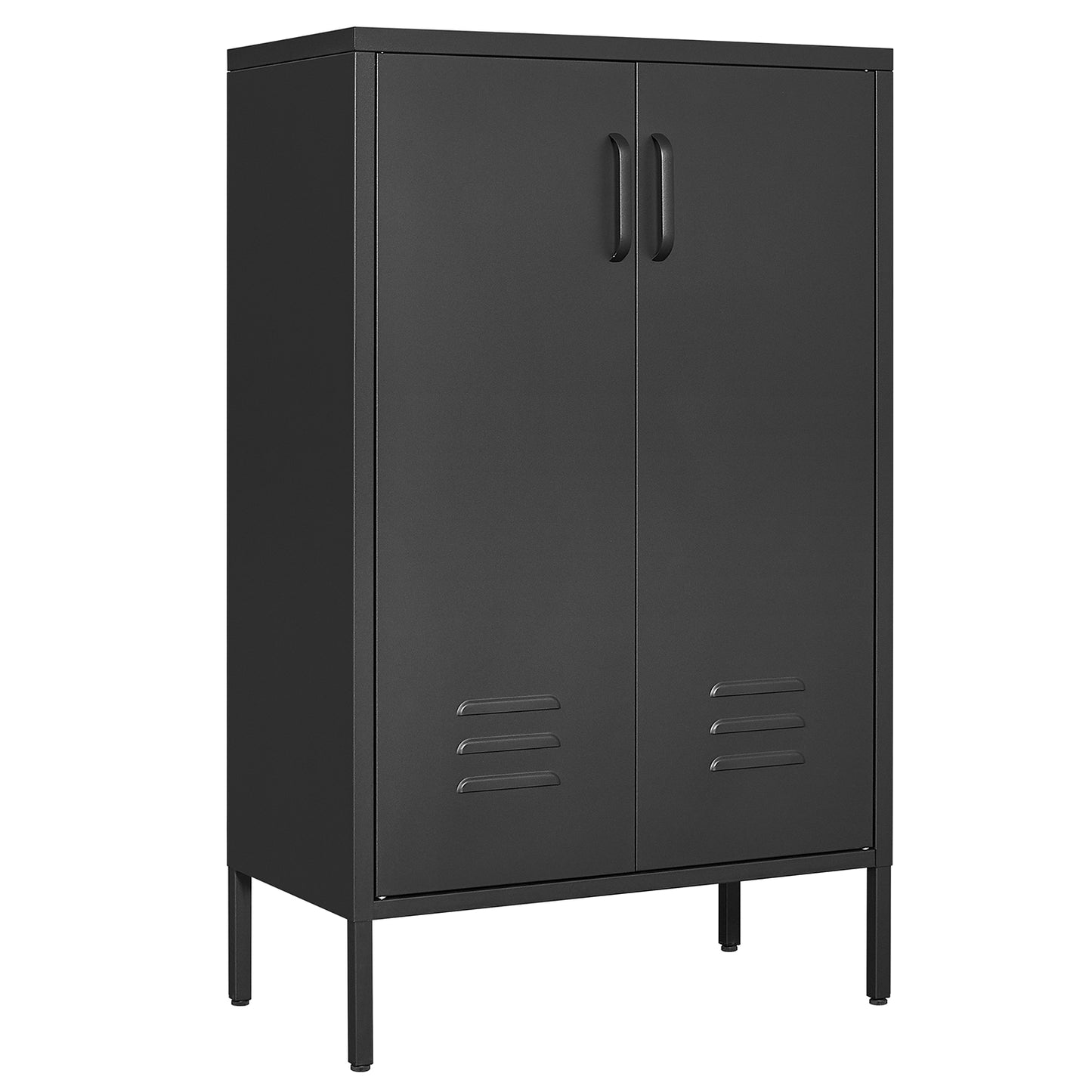 Steel storage cabinet, double door miscellaneous storage cabinet, 2 movable partitions