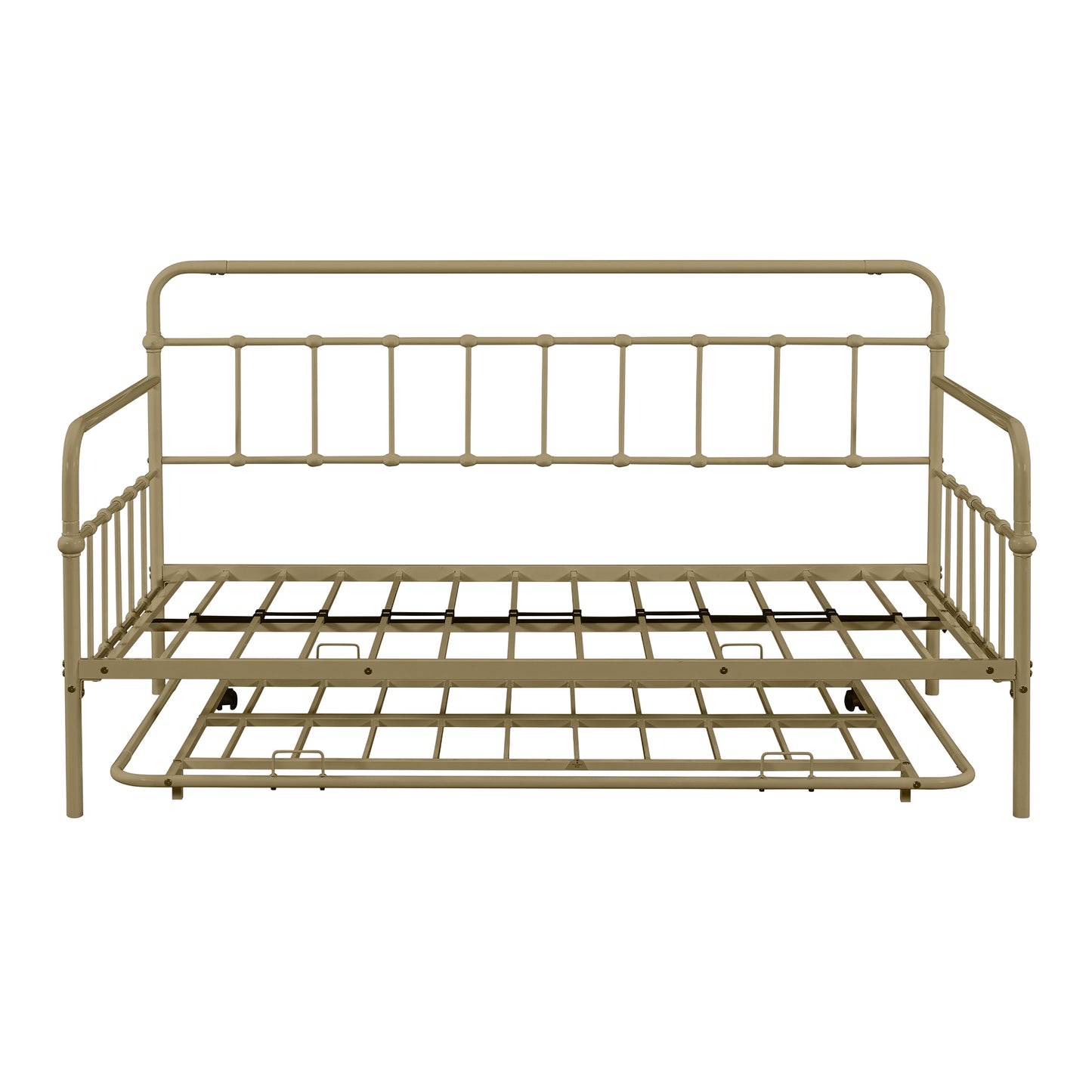 Metal Frame Daybed with trundle（Bronze）