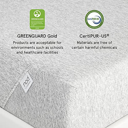 Nod by Tuft & Needle 8-Inch Twin Mattress, Medium Firm Adaptive Foam Bed in a Box, Responsive and Supportive, CertiPUR-US, 100-Night Sleep Trial, 10-Year Limited Warranty