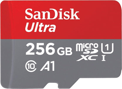 SanDisk 128GB Ultra microSDXC UHS-I Memory Card with Adapter - Up to 140MB/s, C10, U1, Full HD, A1, MicroSD Card - SDSQUAB-128G-GN6MA [New Version]