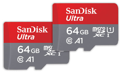 SanDisk 128GB Ultra microSDXC UHS-I Memory Card with Adapter - Up to 140MB/s, C10, U1, Full HD, A1, MicroSD Card - SDSQUAB-128G-GN6MA [New Version]