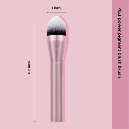 Real Techniques Glow Round Base Makeup Brush, For Liquid & Cream Makeup, Flat Top Foundation Brush For Buffing & Blending Up Coverage, Dense Synthetic Bristles, Vegan & Cruelty Free, 1 Count