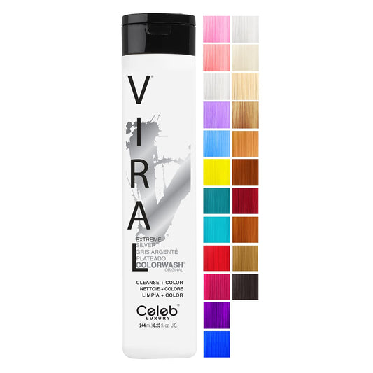 Celeb Luxury Colorwash Color Depositing Shampoo - Color Refresher, Vegan Hair Dye, Bondfix Bond Rebuilder, Viral and Gem Lites