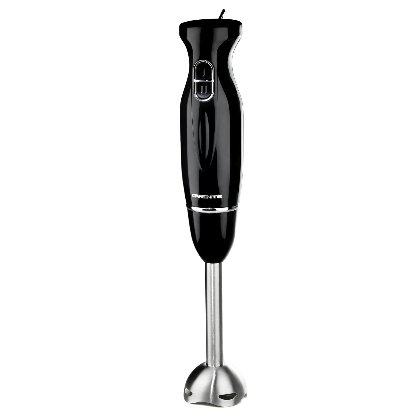 OVENTE Electric Immersion Hand Blender 300 Watt 2 Mixing Speed with Stainless Steel Blades, Powerful Portable Easy Control Grip Stick Mixer Perfect for Smoothies, Puree Baby Food & Soup, Black HS560B