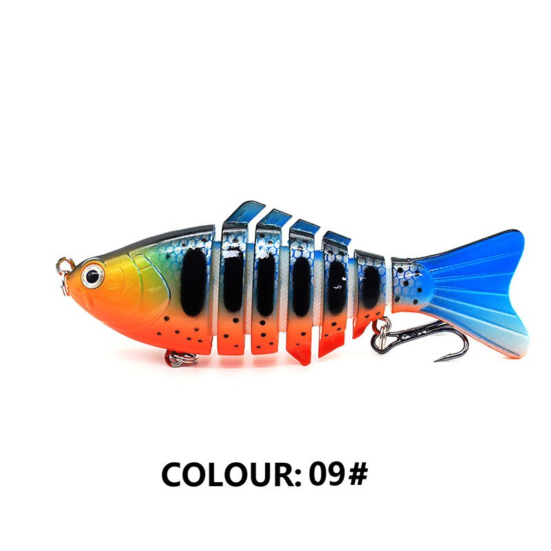 Multi Jointed Fishing Lure Sinking Artificial Wobbler Bait Hard Bait Swimbait 10cm/15.7g Fishing Tackle 7 Sections Crankbait