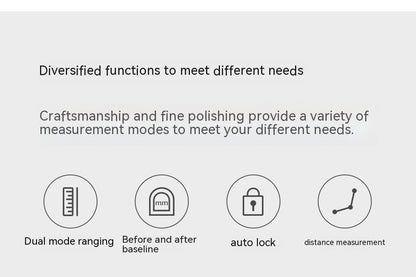 Multifunctional Digital Infrared Laser Range Finder Tape Measure