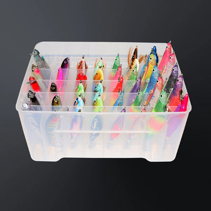 40 Grids Fishing Box Fishing Tackle Box Plastic Tackle Box Fishing Lure Bait Hooks Storage Box for Lures Hooks for Fishing