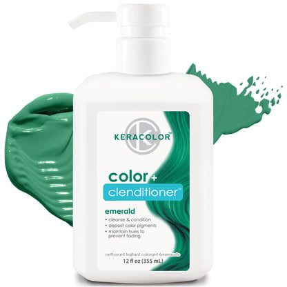 Keracolor Clenditioner Hair Dye (22 Colors) Semi Permanent Hair Color Depositing Conditioner, 12 Fl Oz