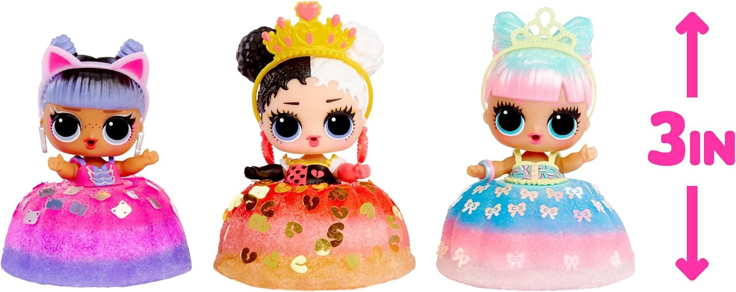 LOL Surprise Mix & Make Birthday Cake Tots with Collectible Doll, DIY Cake Dress, Cake Making and Decorating, Ingredients and Glitter Sprinkles, Cake Dress Doll- Great Gift for Girls Age 3+