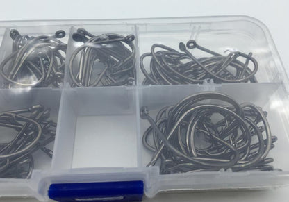 Rompin 120pcs/box 1#-5/0# 6 size mix 7381 fishing Hooks Octopus Sport Cirle bait sea hook with box