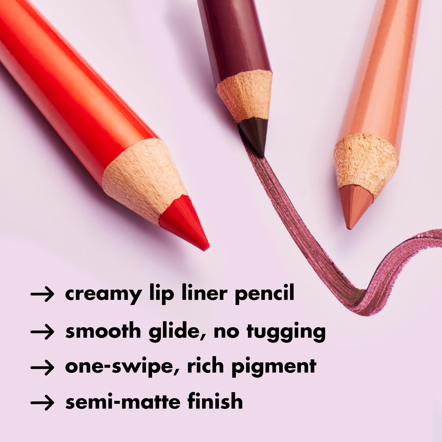 e.l.f. Cream Glide Lip Liner, Highly-Pigmented Pencil For Shaping & Sculpting Lips, Semi-Matte Finish, Vegan & Cruelty-Free, Truth or Bare