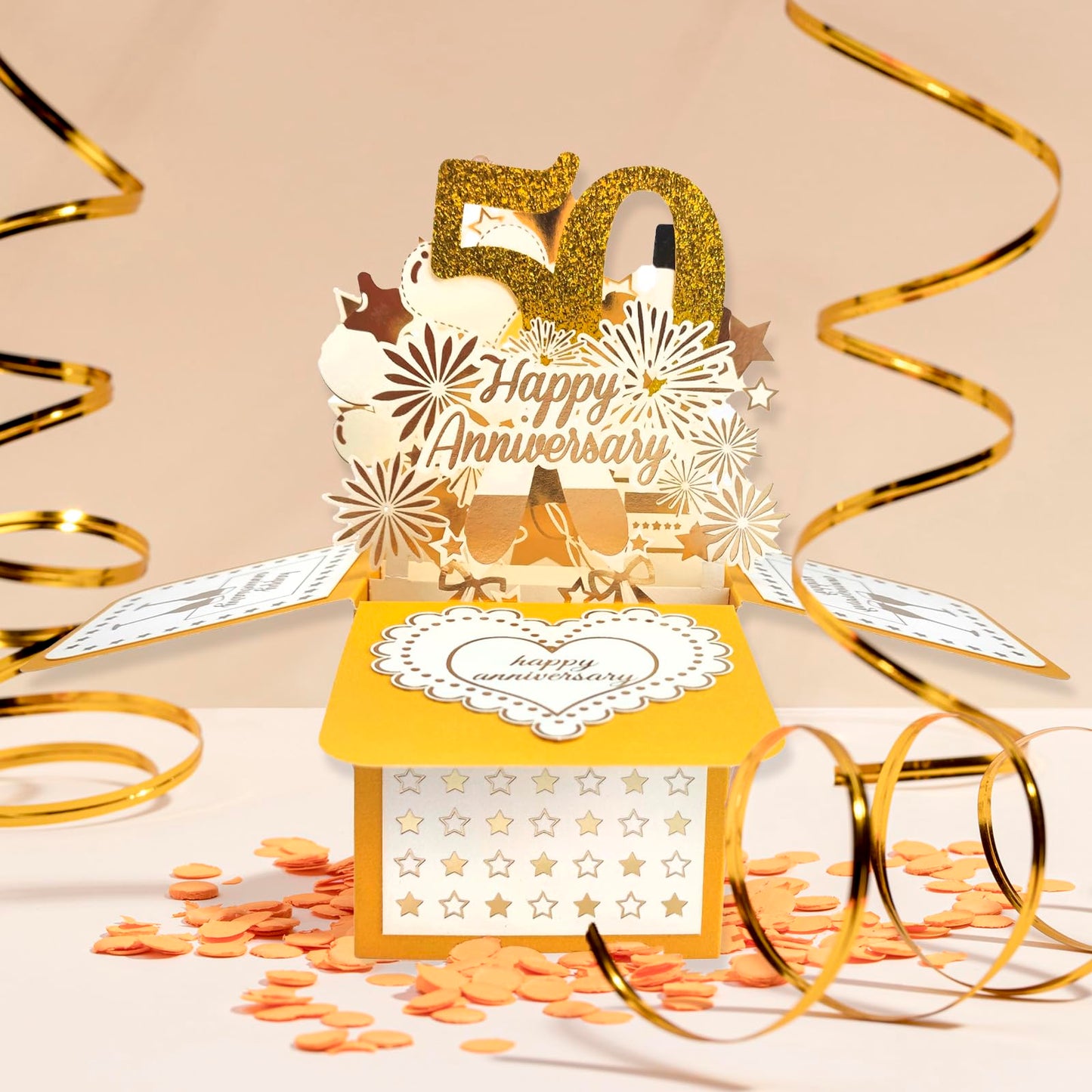 YiKaLus Happy 30th Wedding Anniversary Pop Up Card for Her Him,Great 3D 30 Years Together Gift for Husband Wife,Best Thirty Years Married Gift Idea for Him Her,Happy 30 Anniversary Card for Parents