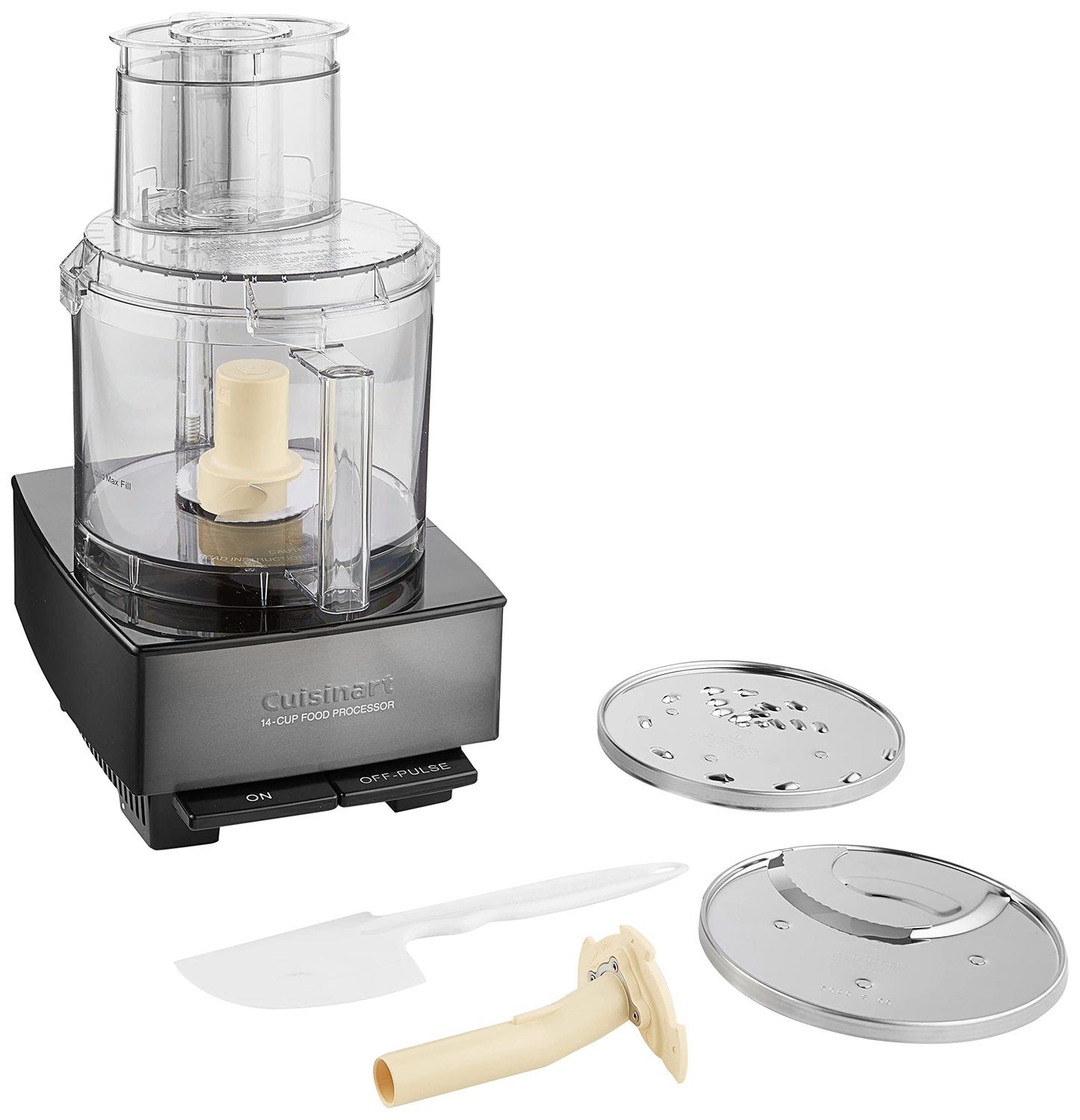 Cuisinart Food Processor 14-Cup Vegetable Chopper for Mincing, Dicing, Shredding, Puree & Kneading Dough, Stainless Steel, DFP-14BCNY