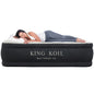 King Koil Plush Pillow Top King Air Mattress with Built-in High-Speed Pump Best for Home, Camping, Guests, 20" King Size Luxury Double Airbed Adjustable Blow Up Mattress, Waterproof, 1-Year Warranty.