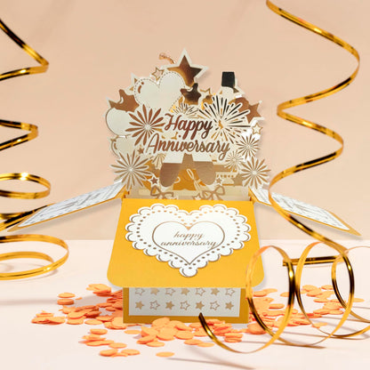 YiKaLus Happy 30th Wedding Anniversary Pop Up Card for Her Him,Great 3D 30 Years Together Gift for Husband Wife,Best Thirty Years Married Gift Idea for Him Her,Happy 30 Anniversary Card for Parents