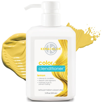 Keracolor Clenditioner Hair Dye (22 Colors) Semi Permanent Hair Color Depositing Conditioner, 12 Fl Oz