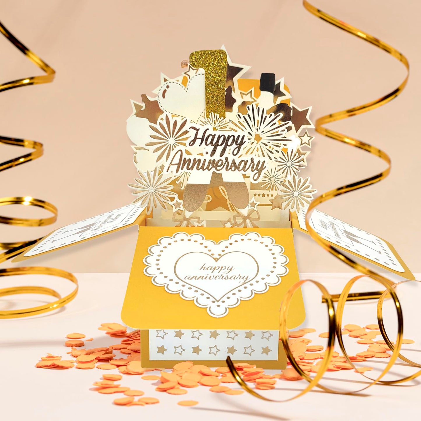 YiKaLus Happy 30th Wedding Anniversary Pop Up Card for Her Him,Great 3D 30 Years Together Gift for Husband Wife,Best Thirty Years Married Gift Idea for Him Her,Happy 30 Anniversary Card for Parents