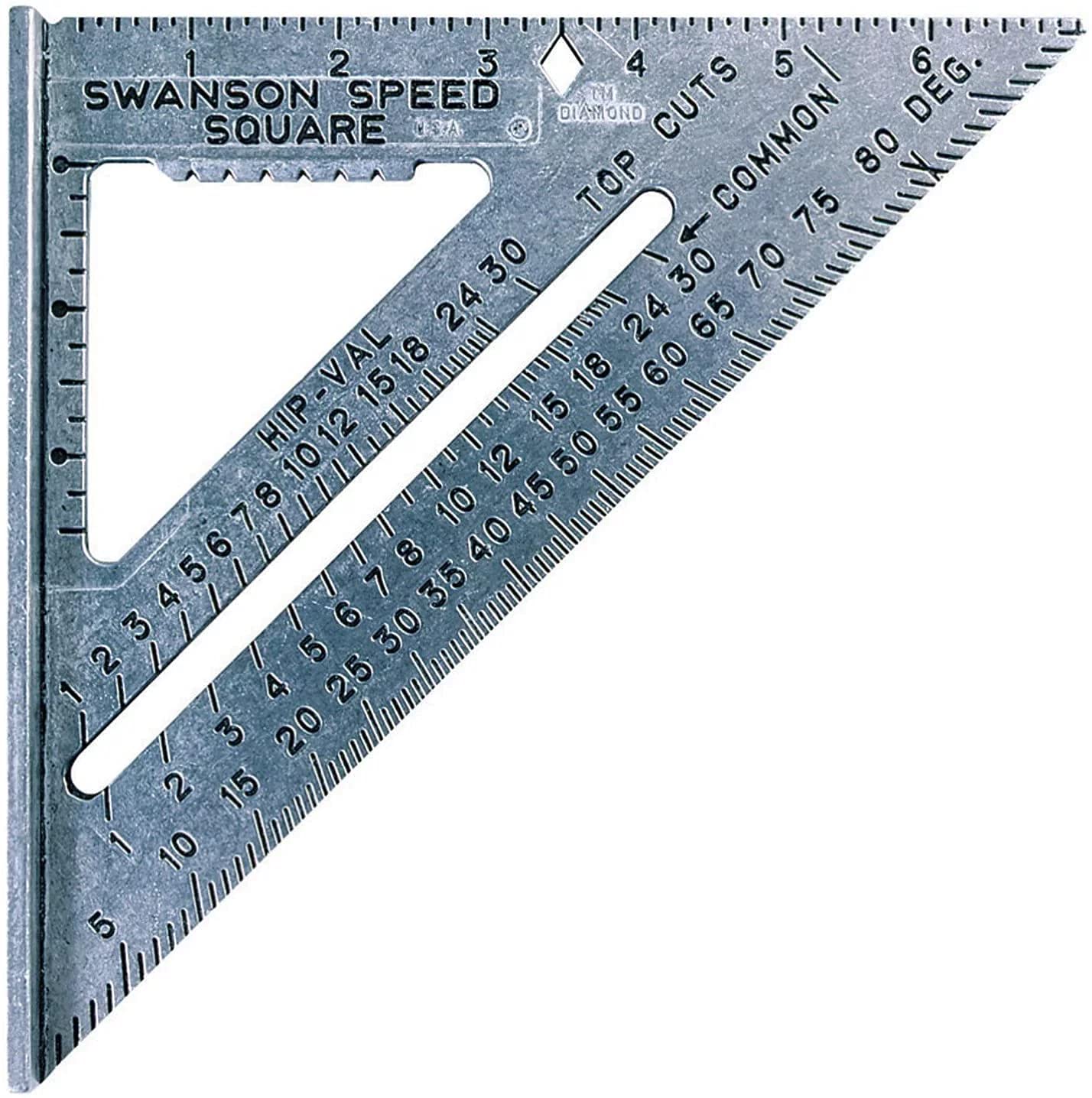 SWANSON Tool Co., Inc SW1201K Value Pack 7 inch Speed Square and Big 12 Speed Square (without layout bar) ships with Blue Book