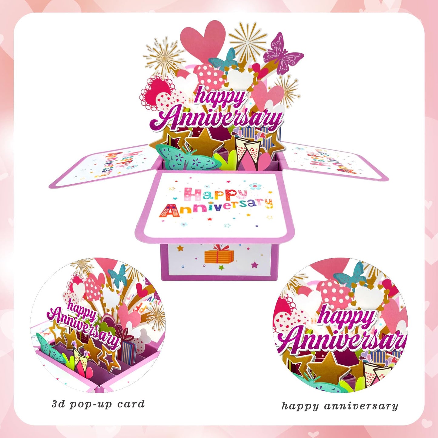 YiKaLus Happy 30th Wedding Anniversary Pop Up Card for Her Him,Great 3D 30 Years Together Gift for Husband Wife,Best Thirty Years Married Gift Idea for Him Her,Happy 30 Anniversary Card for Parents