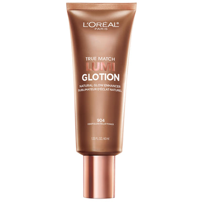 L'Oreal Paris Makeup True Match Lumi Glotion, Natural Glow Enhancer, Illuminator Highlighter, Bronzing Drops For a Sun-Kissed Glow, 903 Medium