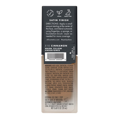 e.l.f. Flawless Finish Foundation, Improves Uneven Skin Tone, Lightweight, Medium Coverage & Semi-Matte, Vegan & Cruelty-Free, Beige 0.67 Fl Oz