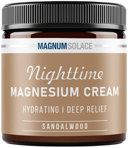 Magnesium Lotion – Nighttime Magnesium Cream – Apply to Legs, Arms or Chest - Topical Magnesium Chloride – USA Made and Safe for Kids (Lavender)