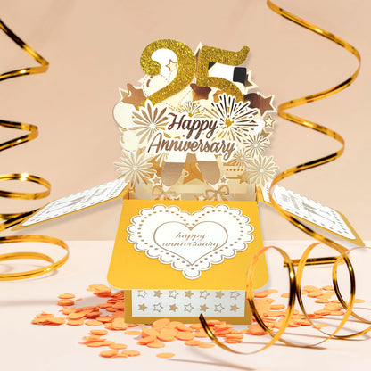 YiKaLus Happy 30th Wedding Anniversary Pop Up Card for Her Him,Great 3D 30 Years Together Gift for Husband Wife,Best Thirty Years Married Gift Idea for Him Her,Happy 30 Anniversary Card for Parents