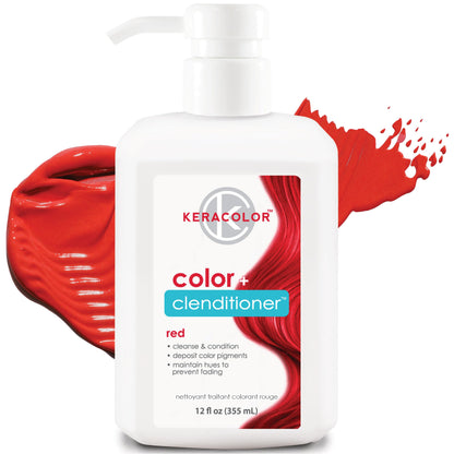 Keracolor Clenditioner Hair Dye (22 Colors) Semi Permanent Hair Color Depositing Conditioner, 12 Fl Oz