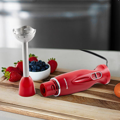 OVENTE Electric Immersion Hand Blender 300 Watt 2 Mixing Speed with Stainless Steel Blades, Powerful Portable Easy Control Grip Stick Mixer Perfect for Smoothies, Puree Baby Food & Soup, Black HS560B