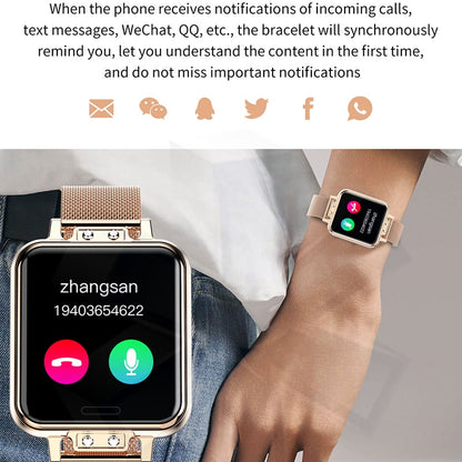 New Smart Watch Women Heart Rate Women Menstrual Cycle Multifunction Ladies Smartwatch Fitness Tracker For Android IOS