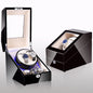 Watch winding box, watch shaker, storage box, LED light, lid open and stop, watch shaker