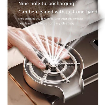 Bar counter commercial cup washer nozzle small sink stainless steel washer household automatic high-pressure cup washer