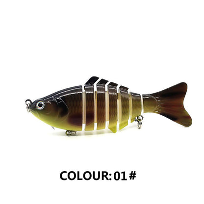 Multi Jointed Fishing Lure Sinking Artificial Wobbler Bait Hard Bait Swimbait 10cm/15.7g Fishing Tackle 7 Sections Crankbait