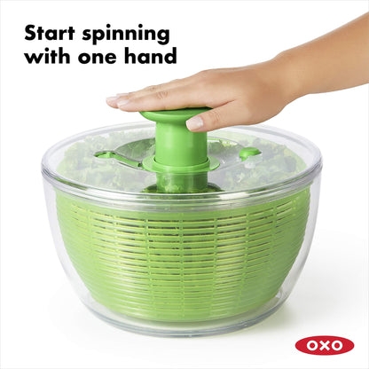 OXO Good Grips Large Salad Spinner - 6.22 Qt., White