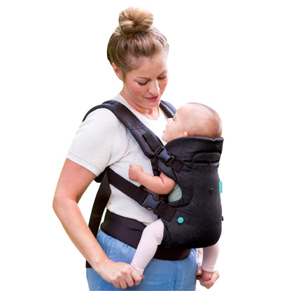 Infantino Flip Advanced 4-in-1 Carrier - Ergonomic, Convertible, face-in and face-Out Front and Back Carry for Newborns and Older Babies 8-32 lbs, Rainbow