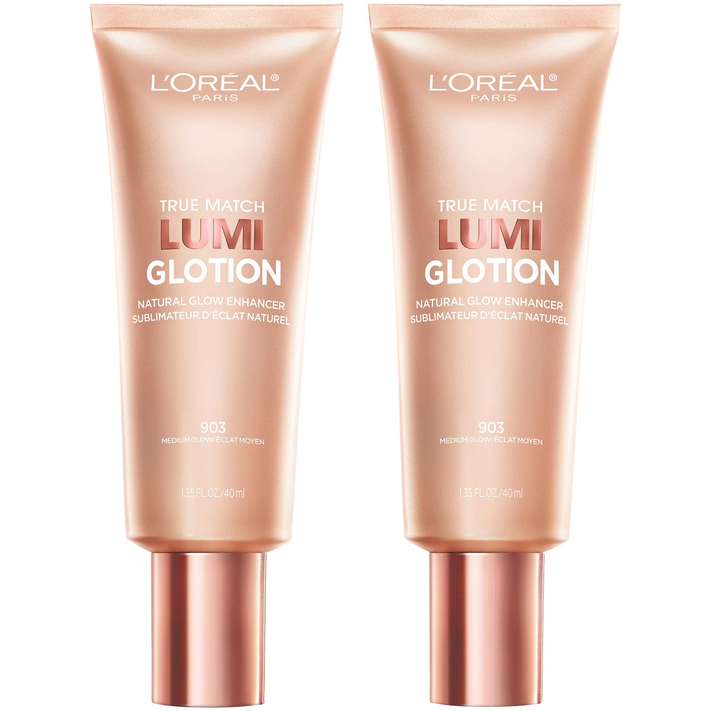 L'Oreal Paris Makeup True Match Lumi Glotion, Natural Glow Enhancer, Illuminator Highlighter, Bronzing Drops For a Sun-Kissed Glow, 903 Medium