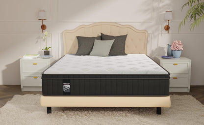 Queen Mattress, 12 Inch Hybrid Mattress, Gel Memory Foam and Pocket Spring Queen Bed Mattress in a Box, Medium Feel, Cooler Sleep & Pressure Relief, 60”*80”, 120 Nights Risk-Free Trial