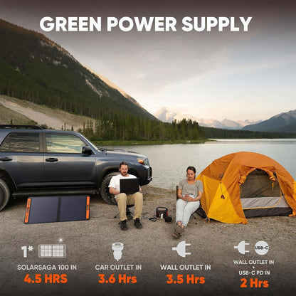 Jackery Portable Power Station Explorer 300, 293Wh Backup Lithium Battery, Solar Generator for Outdoors Camping Travel Hunting Blackout (Solar Panel Optional)