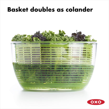 OXO Good Grips Large Salad Spinner - 6.22 Qt., White