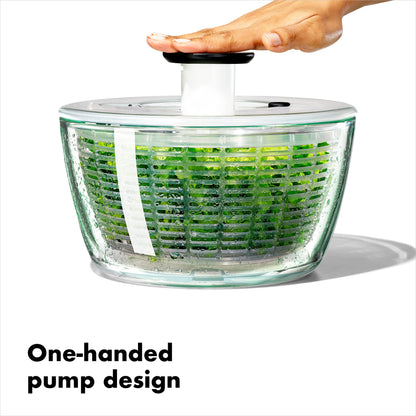 OXO Good Grips Large Salad Spinner - 6.22 Qt., White