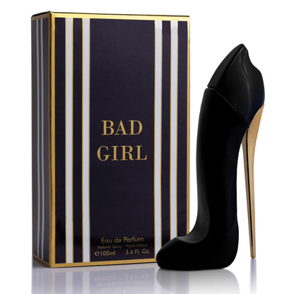 Bad Girl Eau De Parfum for Women - Top Notes of Bergamot & Lemon Blend with Almond & Coffee - Middle Notes of Vanilla, Cinnamon & Cacao - Perfume Suitable For Day & Night - Elegant 100ml Bottle