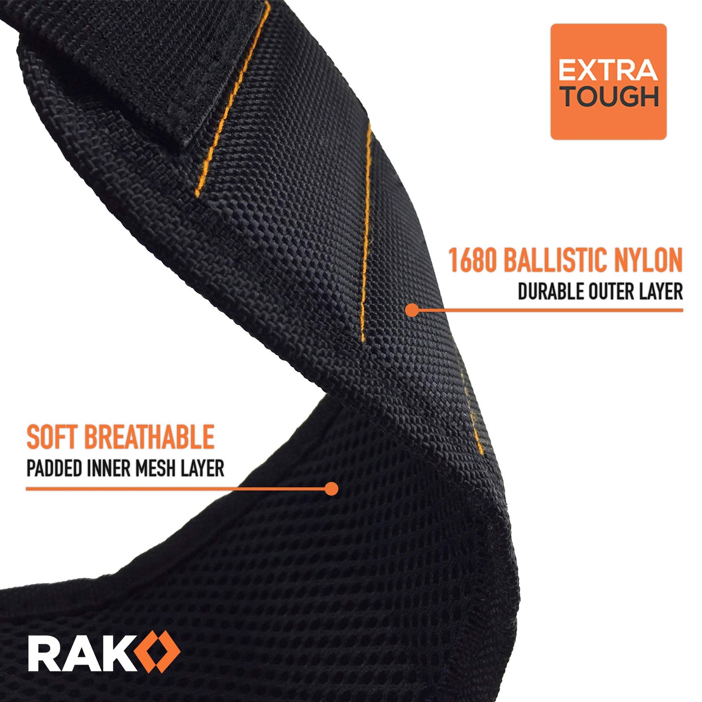 RAK Magnetic Wristband for Holding Screws, Nails and Drill Bits for Men - Made from Premium Ballistic Nylon with Lightweight Powerful Magnets for Dad, Husband, Grandpa, Handyman