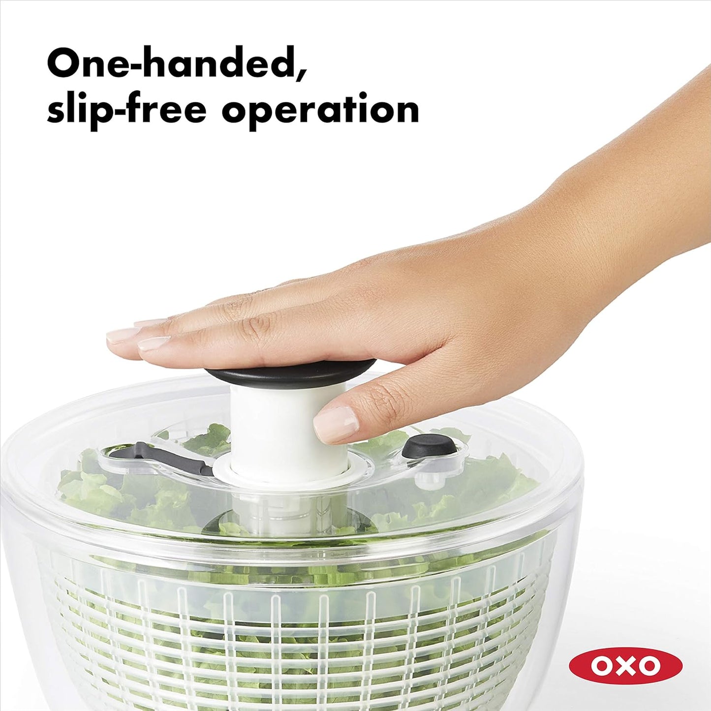 OXO Good Grips Large Salad Spinner - 6.22 Qt., White