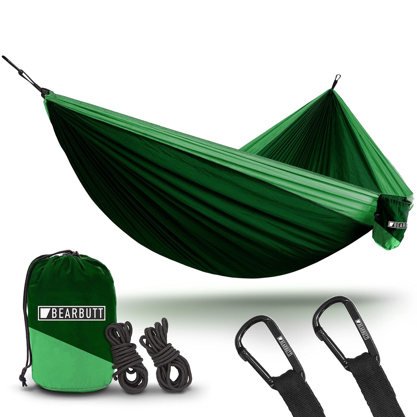 Bear Butt Camping Hammock - Hammock - Camping Gear - 2 Person Hammock - Backpacking Tree Hammock - Double Hammock Camping - Hiking Gear - Portable Hammock for Camping - Travel Hammock - Outdoor